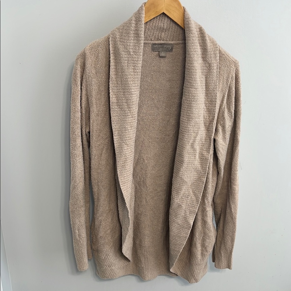 Barefoot Dreams CozyChic Lite Circle Cardigan in Taupe